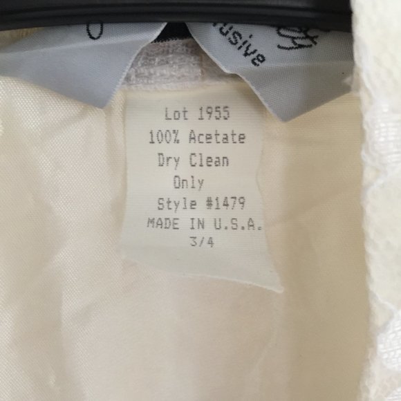 Lilia Smitty Vintage White Lace Beaded Sequin Top Size 3/4 - Picture 2 of 9